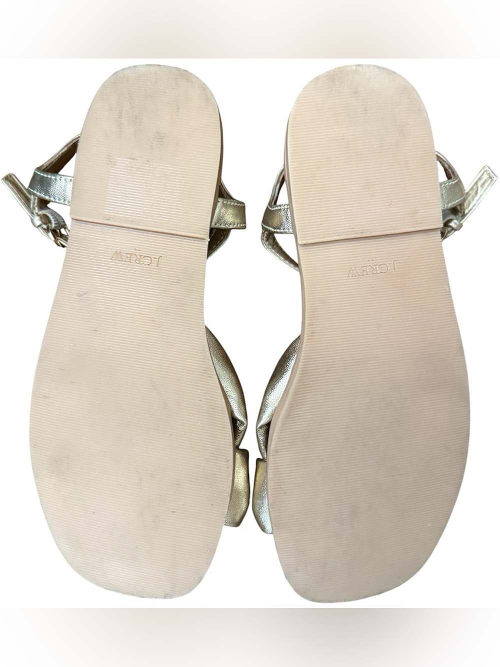 J.Crew Sandals Girls Size 2 Gold Knot Bow Metallic Dressy Summer Shoes - Picture 7 of 9